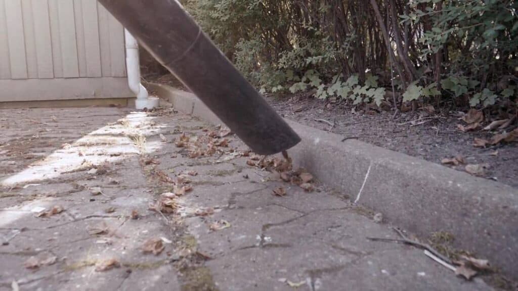 Et område bliver fjernet for blade.